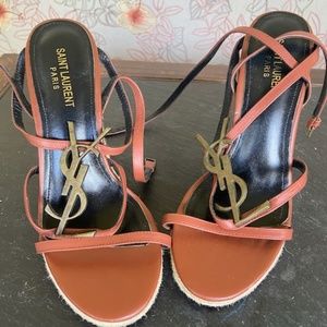 YSL WEDGE SANDALS